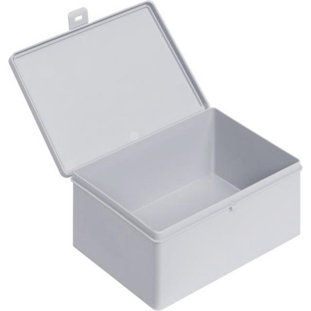 Bild von ALUTEC München Aufbewahrungsbox Alutec 66019 Scharnierdose (L x B x H) 180 x 140 x 80 mm Grau 1 St.