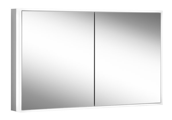 Bild von Schneider PREMIUM Line Ultimate LED Lichtspiegelschrank, 2 Doppelspiegeltüren, 1225x73,3x15,8cm, 182.120., Ausführung: EU-Norm/Korpus silber eloxiert