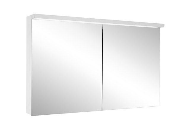 Bild von Schneider ADVANCED Line Ultimate LED Lichtspiegelschrank, 2 Türen, 119,5x72,6x17,8cm, 188.120., Ausführung: EU-Norm/Korpus silber eloxiert