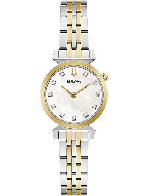 Bild von Bulova Quarzuhr Bulova 98P202 Regatta Diamantuhr (11) Damenuhr 24mm 3ATM Bulova 98P202 Regatta Diamantuhr (11) Damenuhr 24mm 3ATM
