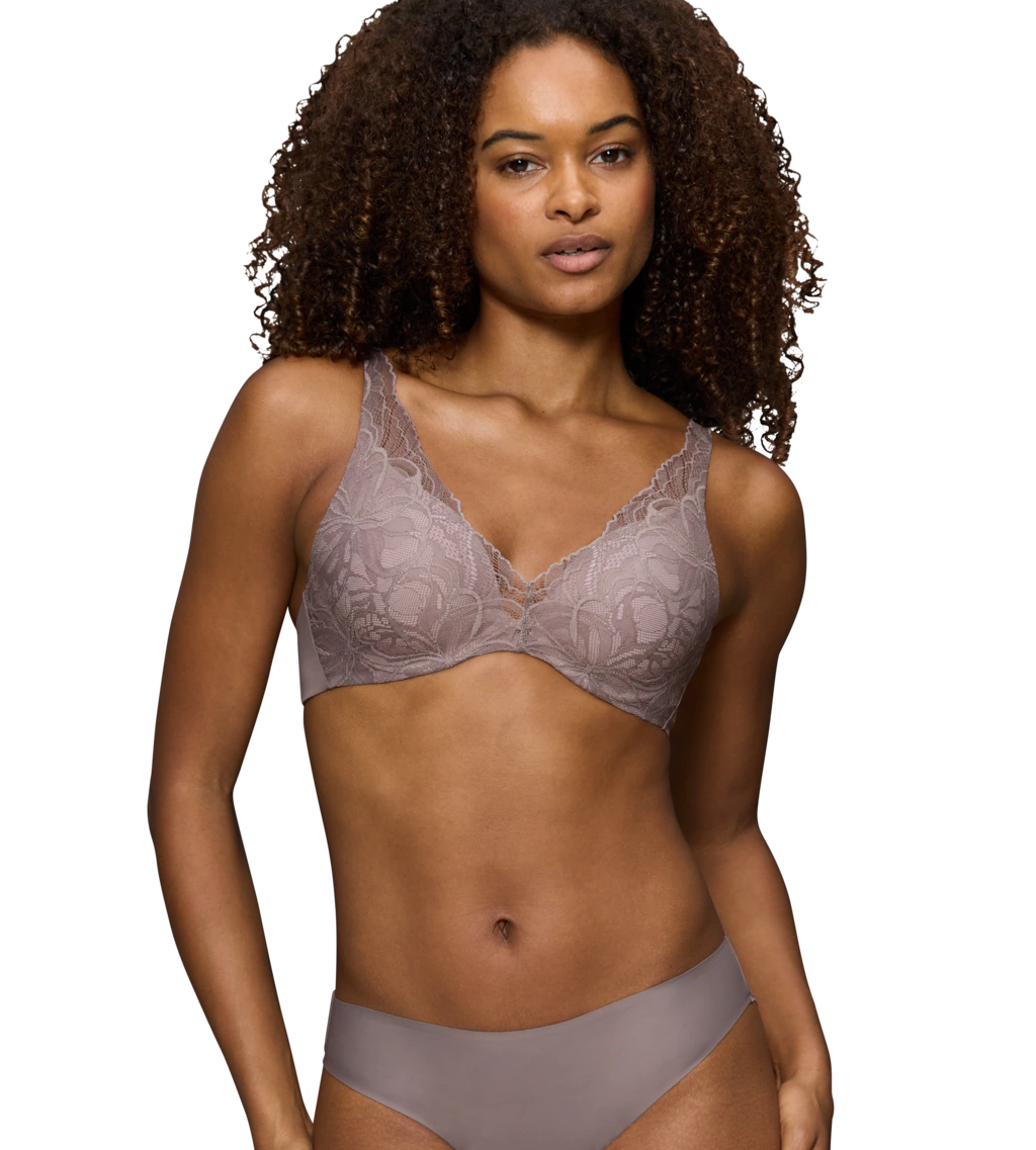 Bild von Triumph - Gefütterter Bügel-BH - Grey 070 - Body Make-up Illusion Lace - Unterwäsche für Frauen