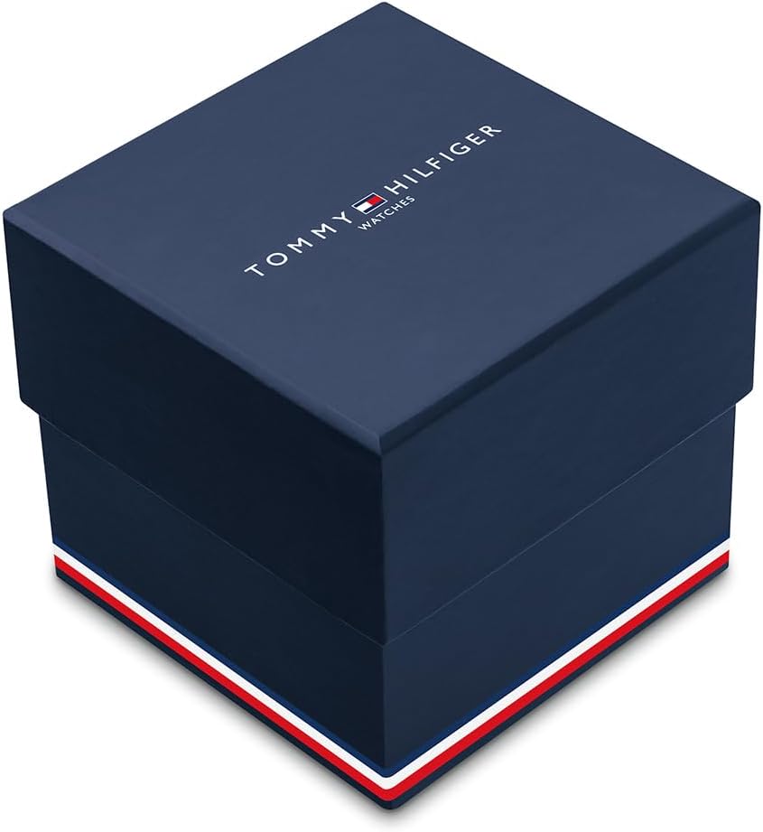 Bild von Tommy Hilfiger Multi Zifferblatt Quarz Uhr für Damen mit Gelbgoldfarbenes Edelstahl-Mesh-Gliederarmband - 1782417