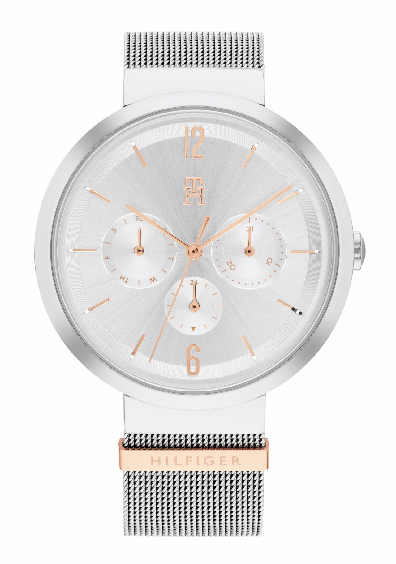 Bild von Tommy Hilfiger Multifunktionsuhr CLASSIC, 1782537, Quarzuhr, Armbanduhr, Damenuhr, Datum, Edelstahlarmband