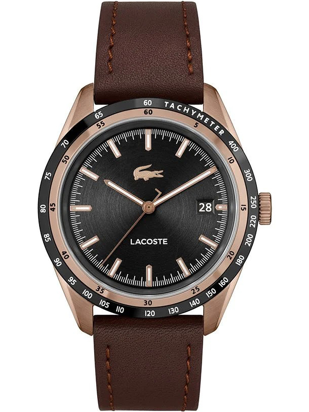 Bild von Lacoste, Armbanduhr, 2011293 Everett Herrenuhr 40mm 5ATM, Braun, (Analoguhr, 40 mm)