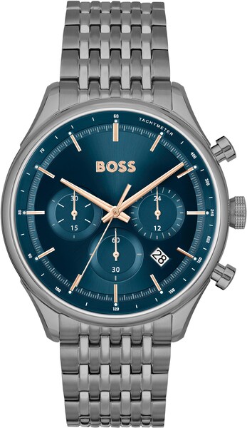 Bild von BOSS Chronograph GREGOR, 1514083, Quarzuhr, Herrenuhr, Armbanduhr, Stoppfunktion, Edelstahlarmband