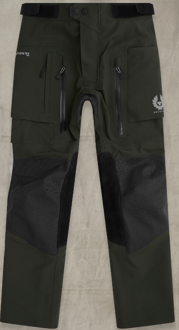 Bild von Belstaff Long Way Up Motorrad Textilhose, grün, Größe 48 für Männer