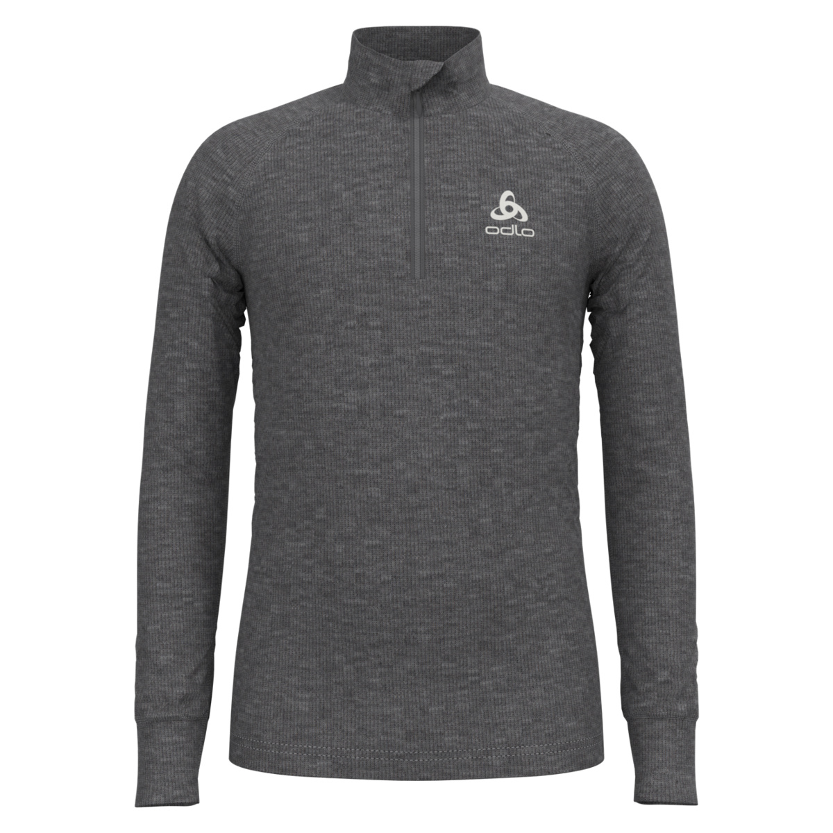 Bild von Odlo Kinder Funktionsunterwäsche Langarm Shirt mit Reißverschluss ACTIVE WARM ECO, odlo steel grey melange, 128