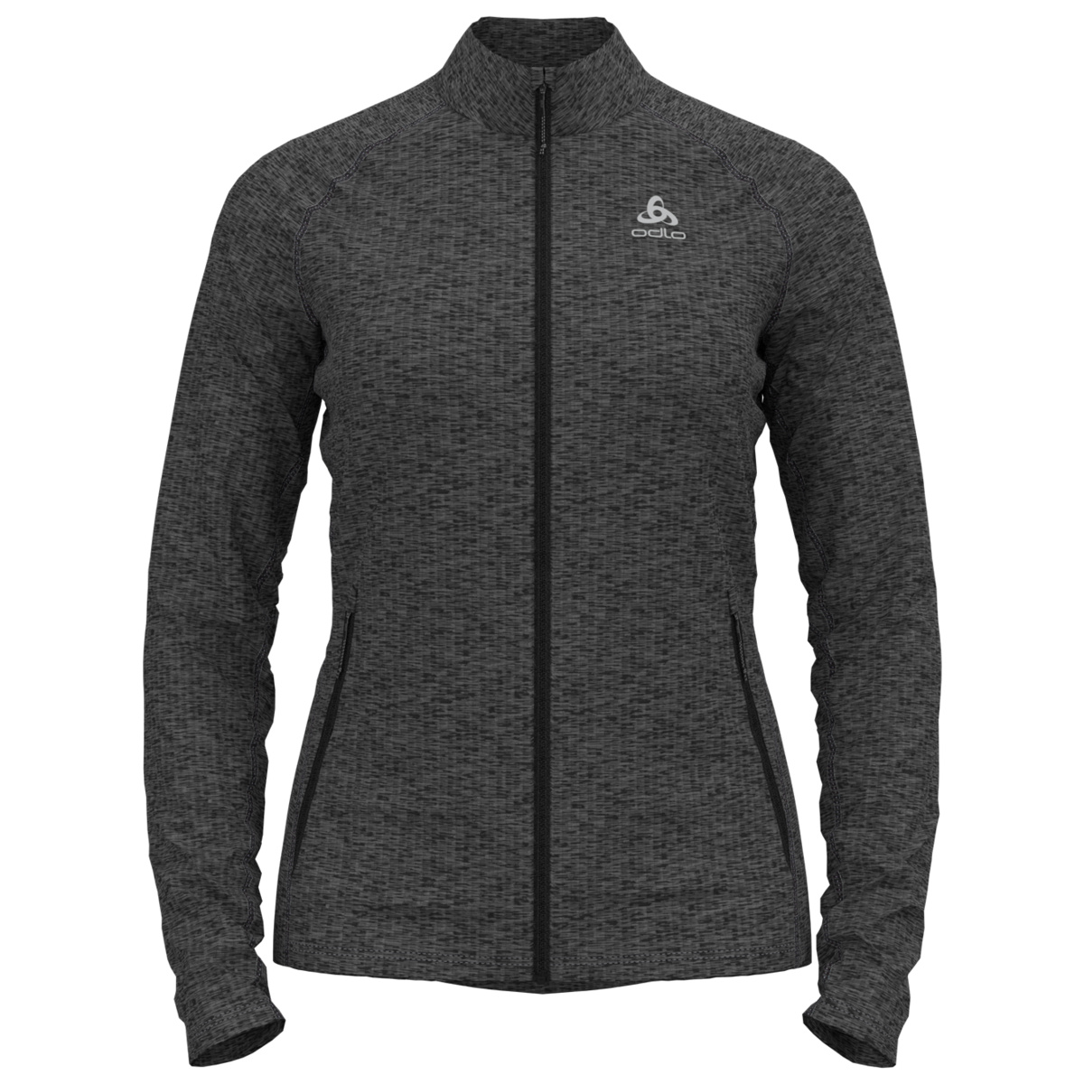 Bild von Odlo Damen Tencia Langarm Shirt Mit Reißverschluss, Dark Grey Melange, L EU