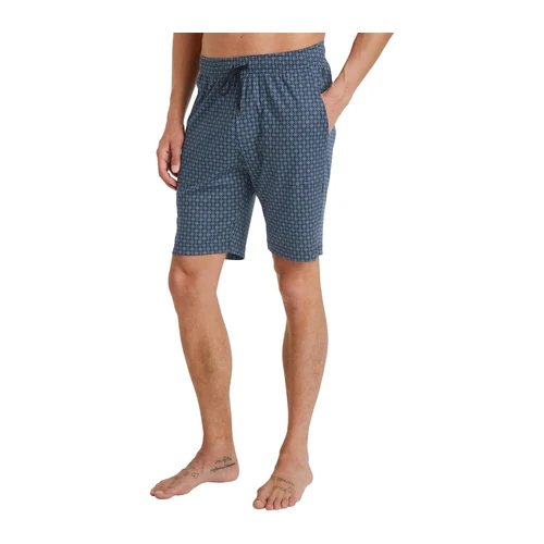 Bild von CALIDA RMX Sleep Free Bermudas mit Seitentaschen für Herren, S, Blau, Seidig-leicht durch die Nacht