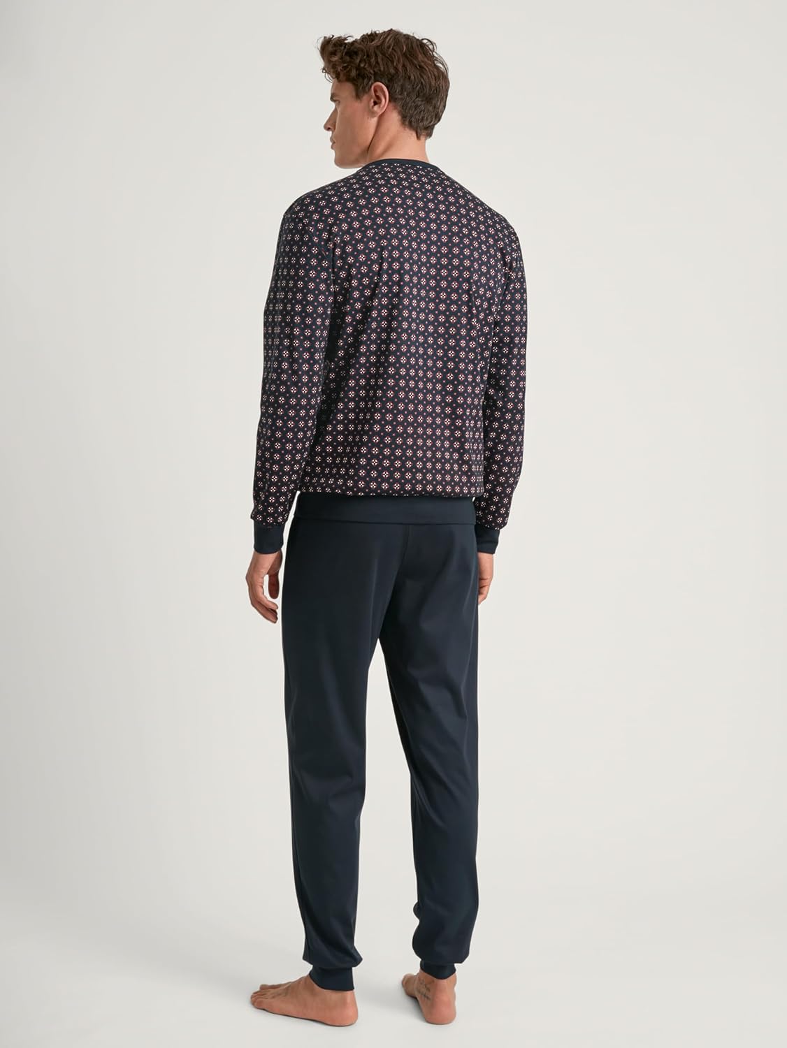 Bild von CALIDA Relax Comfy 5 Bündchen-Pyjamafür Herren, L, Blau, In wärmender Baumwolle durch eine erholsame Nacht