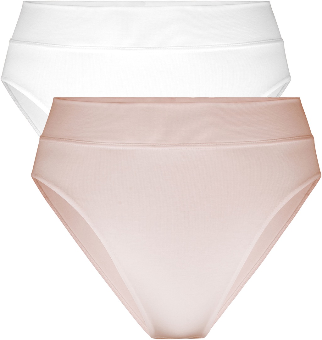 Bild von CALIDA Elastic Duopack Slip im Doppelpack, high waistfür Damen, S, Rosa, Doppelsieg in Sachen Komfort