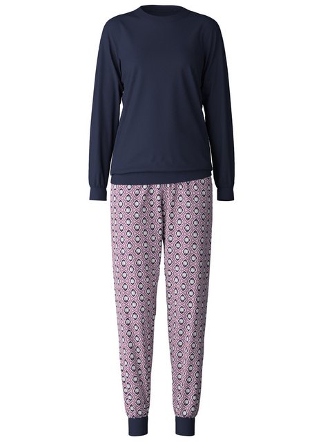 Bild von CALIDA Lovely Nights Bündchen-Pyjamafür Damen, S, Violett, Verliebt in erholsame Nächte