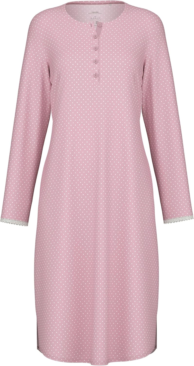 Bild von CALIDA Midnight Dreams Nightdress, 110 cmfür Damen, L, Blau, Wärmende Qualität, die sich besonders gut eignet, wenn die Nächte kühler werden