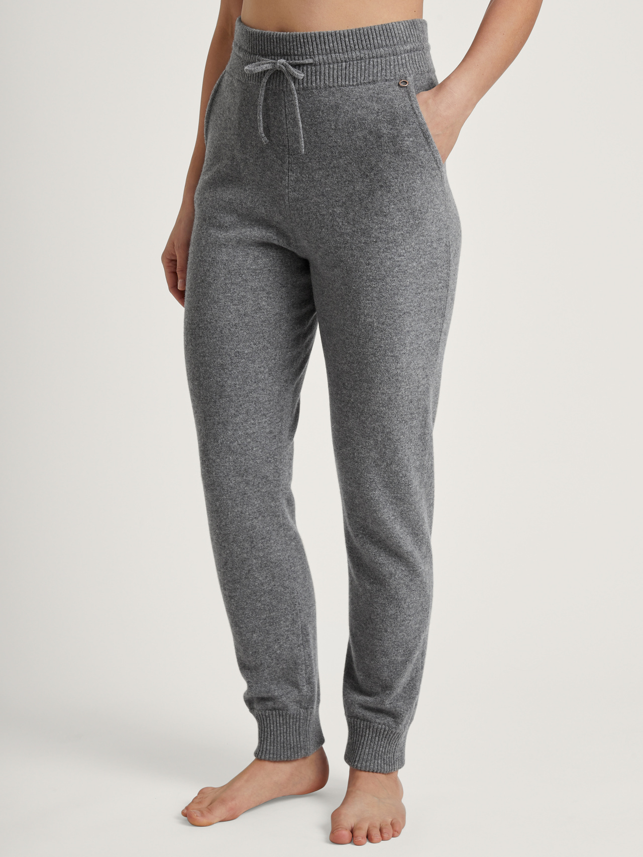 Bild von CALIDA The Cosy Collection Strickhose mit Bündchen aus Merinowollefür Damen, M, Grau,