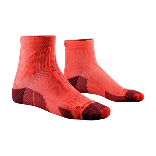 Bild von X-SOCKS Trailrun Discover Ankle Laufsocken R060 - fluo red/namib red 42-44