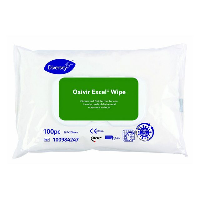Bild von Diversey Feuchttücherbox 12x Diversey Oxivir® Excel Wipe Desinfektionstücher mit breitem