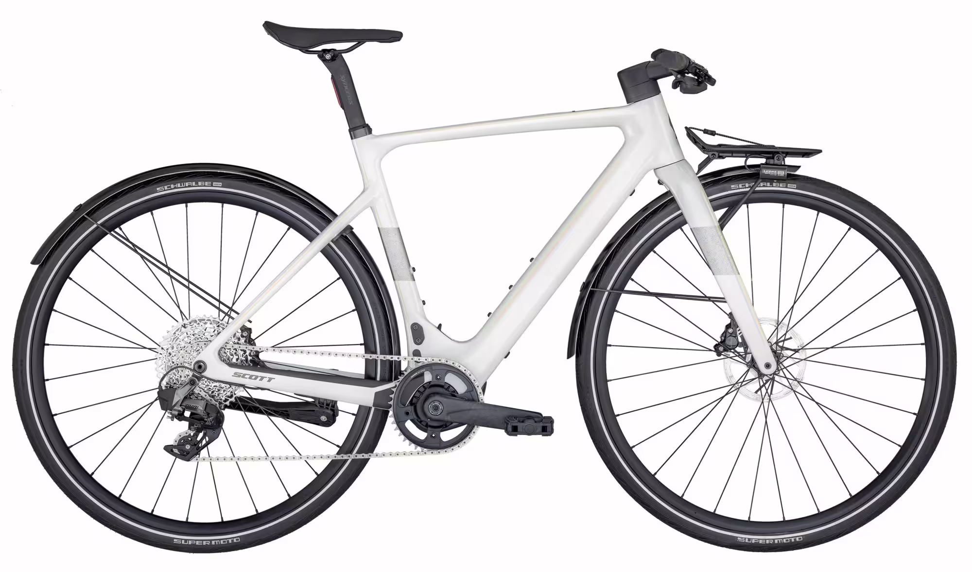 Bild von Scott Silence eRide Pedelec E-Bike Trekking Fahrrad rainbow weiß 2024 XL (186-199cm) | E-Bikes