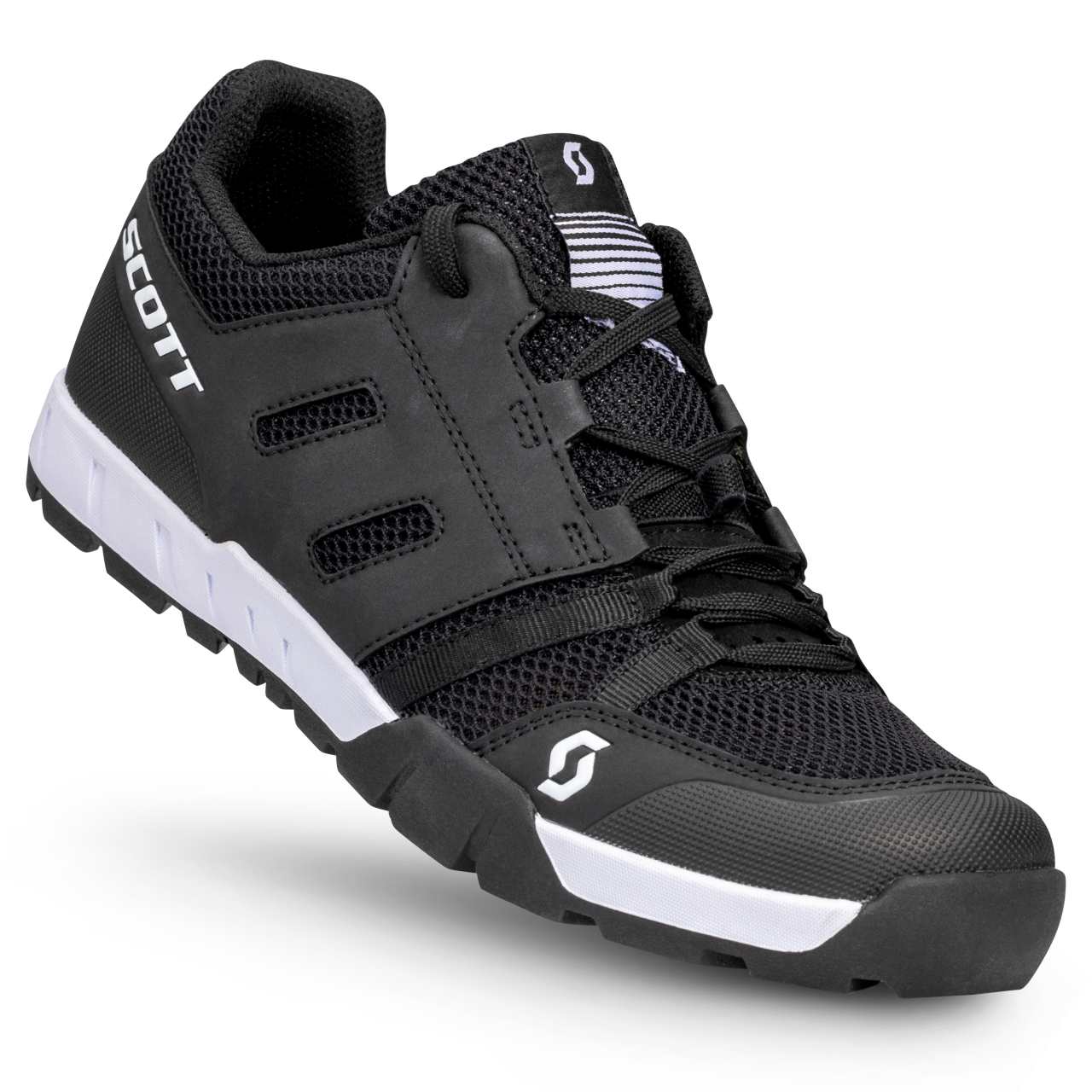 Bild von Scott Sport Crus-r Flat Lace MTB Trekking Fahrrad Schuhe schwarz/weiß 2025 42
