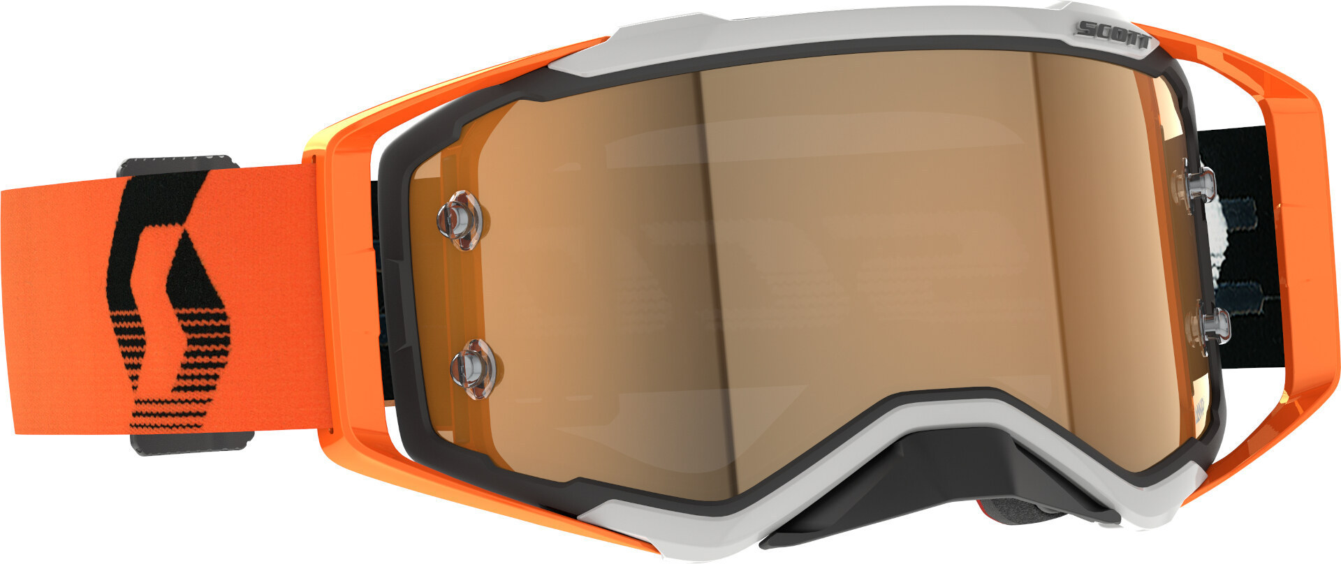 Bild von Scott Prospect Amplifier MX Goggle Cross/MTB Brille grau/orange/goldfarben chrom works