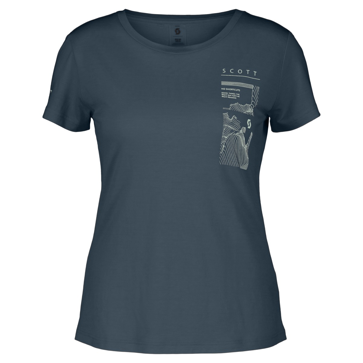 Bild von Scott Defined Graphic Outdoor / Sport Shirt kurz metal blau 2024 M (38/40)