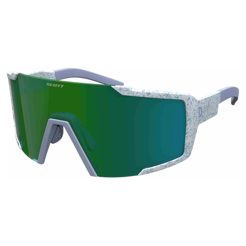 Bild von Scott Shield Compact Wechselscheiben Fahrrad Brille terrazzo weiß/grün Chrome