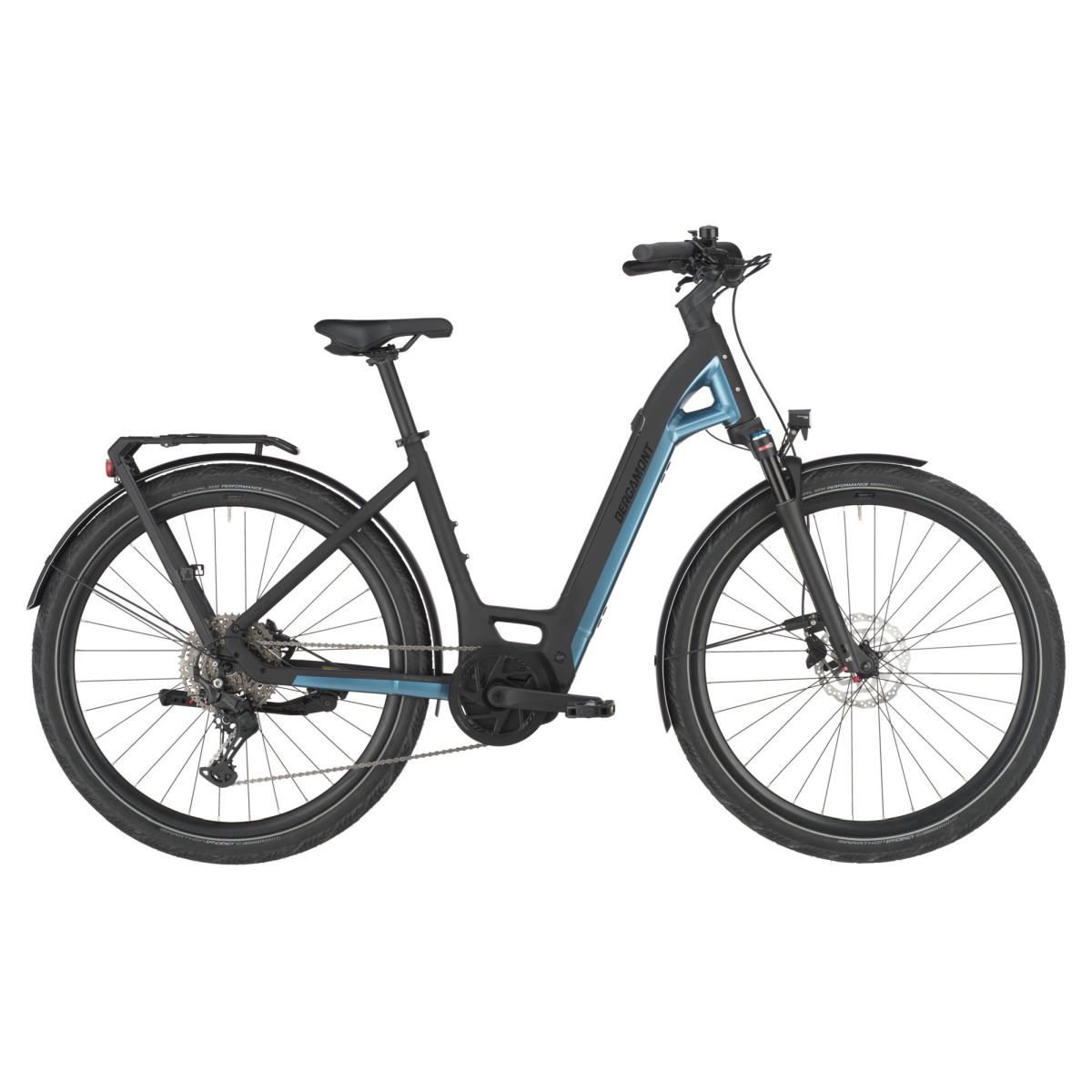 Bild von Bergamont E-Ville 30 E-Bike Trekking Pedelec schwarz/blau 2025 M (170-177cm) | E-Trekkingbikes