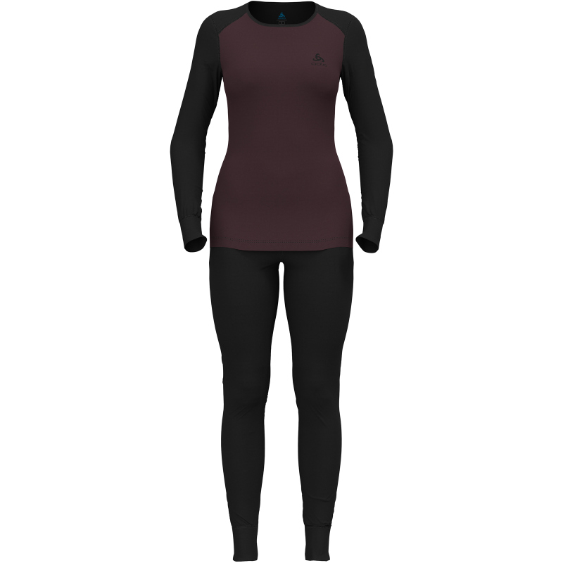 Bild von Odlo Active Warm Funktionswäsche Set Damen 60309 - black - fudge XL