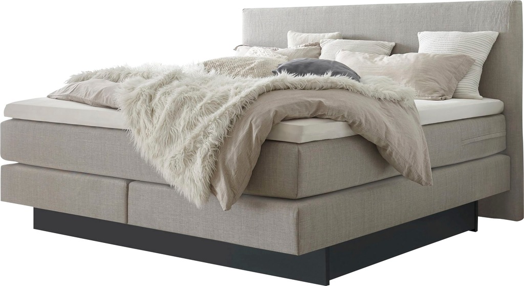 Bild von HASENA Boxspringbett Denver, Boxspringbett, Sockel, zwei Bettkästen inkl. gedämpftem Selbsteinzug