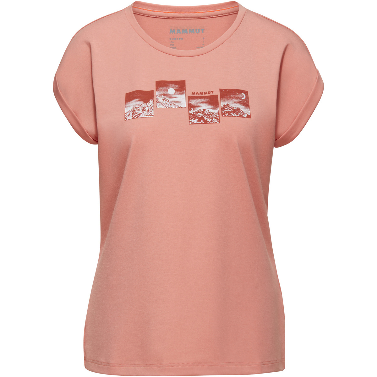 Bild von Mammut Mountain T-Shirt Women Day and Night Damen (Rosa M) Skibekleidung