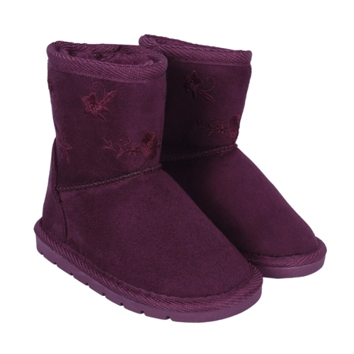 Bild von Sarcia.eu Dunkelrote Winterstiefel/Eskimoschuhe mit Blumen 28 EU Stiefel