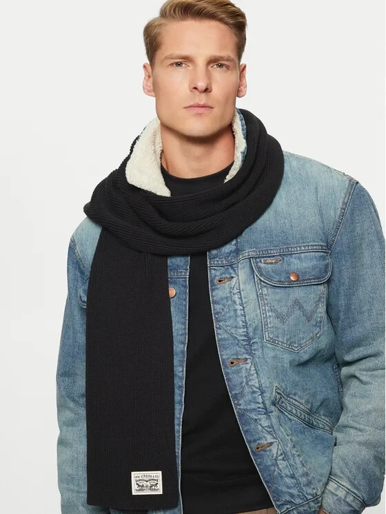 Bild von Levi's Men's Backpatch Scarf, Regular Black, UN