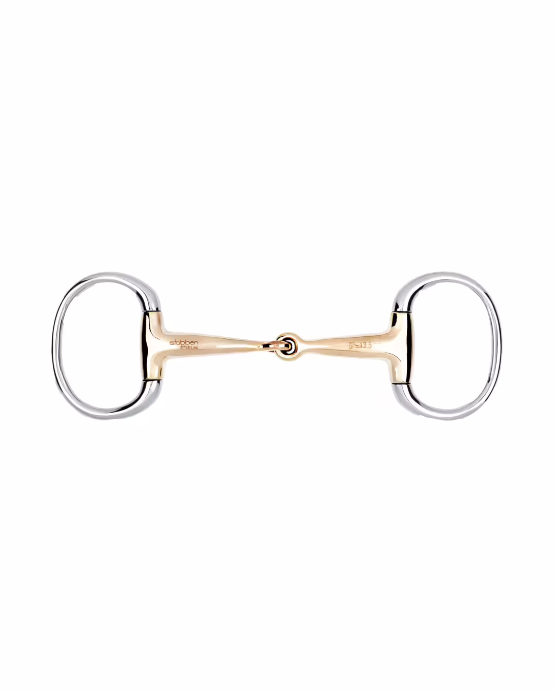 Bild von Stübben Gebiss 2236 Olivenkopftrense einfach gebrochen - 13,5 cm - 16 mm - Sweet Copper