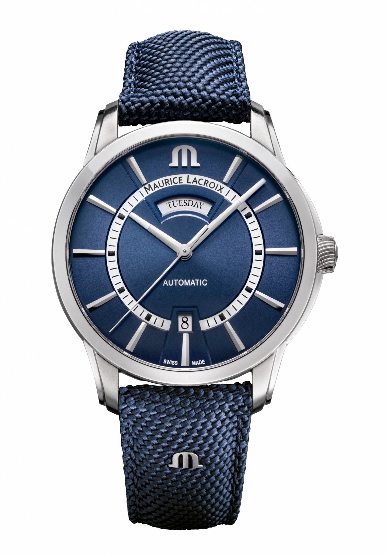 Bild von MAURICE LACROIX Automatikuhr Pontos Day/Date, PT6358-SS004-431-4, Armbanduhr, Herrenuhr, Datum, Saphirglas, Swiss Made