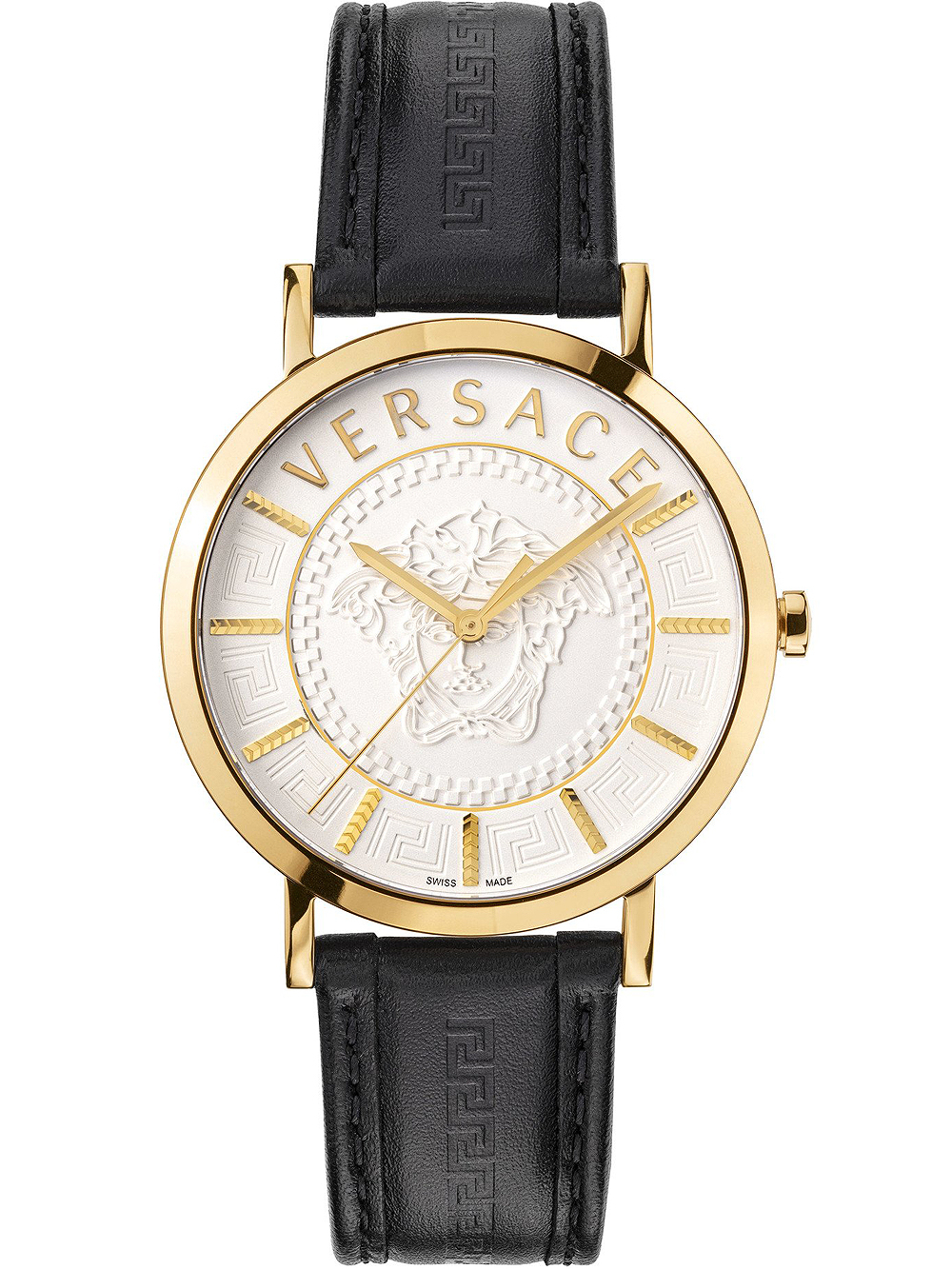 Bild von Versace, Armbanduhr, VEJ400221 V-Essential Herren 40mm 5ATM, Gold, (Analoguhr, 40 mm)
