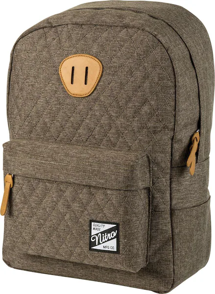 Bild von Nitro Urban Classic, Old School Daypack mit gepolstertem Laptopfach, urbaner Streetpack, Alltagsrucksack, Schulrucksack, Schoolbag, Burnt Olive, 20 L