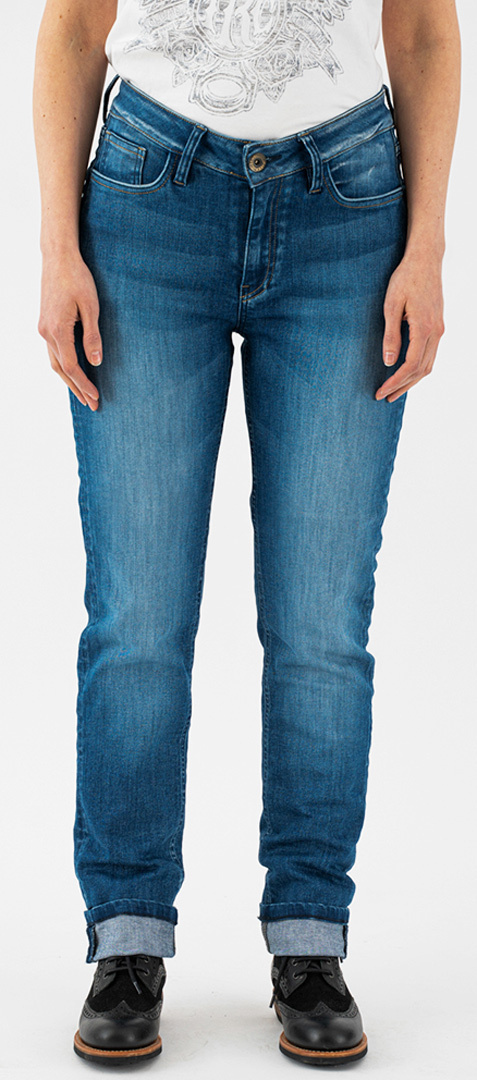 Bild von Rokker Birdie Damen Motorradjeans, blau, Größe 28