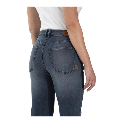 Bild von Rokker Tech Mid Straight Damen Motorradjeans – Blau, Größe 29