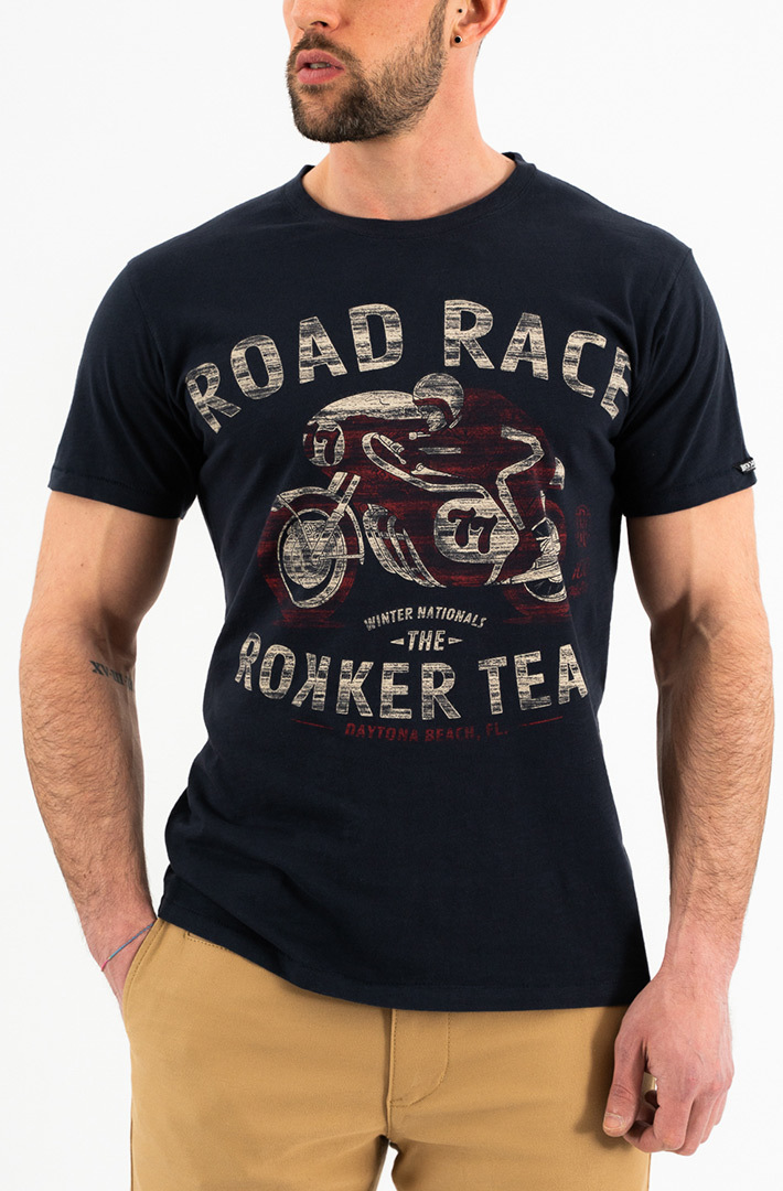 Bild von Rokker Road Race T-Shirt, blau, Größe M für Männer