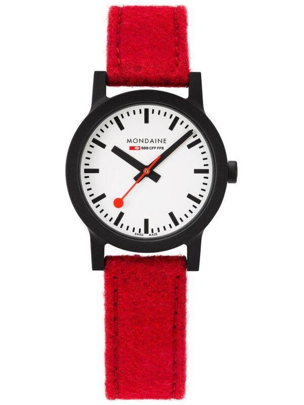 Bild von Essence Schwarz, 32mm, Armband Rot
