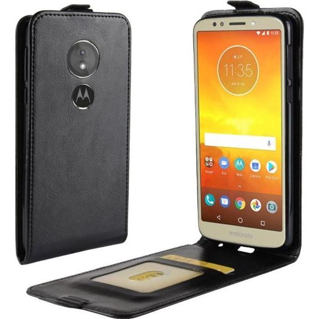Bild von MU Classic Crazy Horse Leder Flipcase Series (Motorola Moto G6 Play), Smartphone Hülle, Schwarz