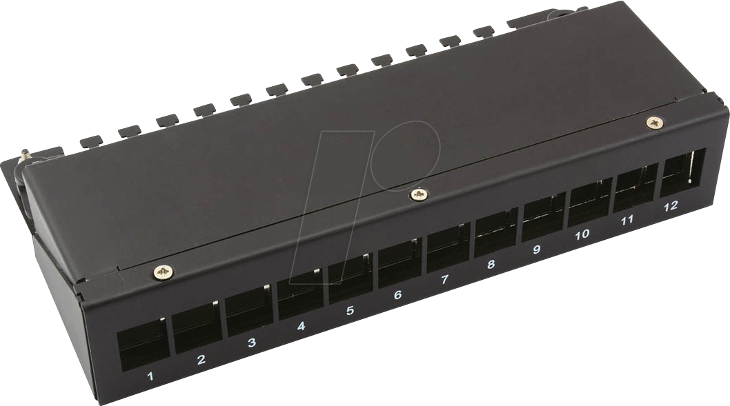 Bild von Value Keystone-Modulträger, 12-Port, schwarz, Server Zubehör, Schwarz
