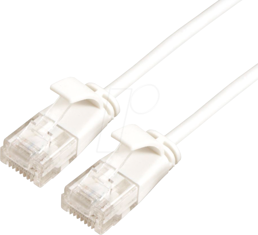 Bild von Roline green RJ45 Netzwerk Anschlusskabel CAT 6a [1x RJ45-Stecker - 1x RJ45-Stecker] 2m Weiß