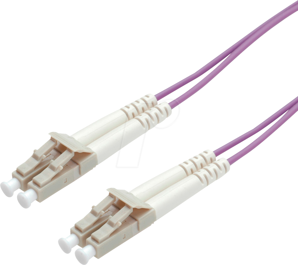 Bild von ROLINE 21158754 - Patchkabel LWL Duplex 50/125µm LC/LC OM4, violett, 7 m