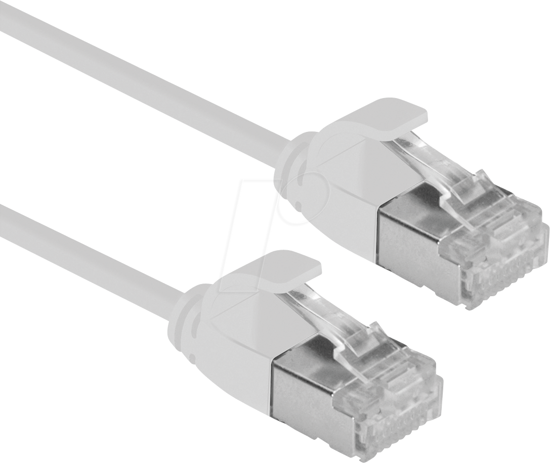 Bild von ROLINE U/FTP DataCenter Patchkabel Kat.6A (Class EA) LAN-Kabel, RJ-45 Männlich (Stecker), RJ-45 Männlich (Stecker) (150.0 cm), LSOH, slim