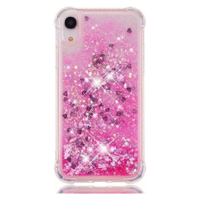 Bild von MU Classic Plastik Hülle mit Glitzermuster (Apple iPhone XR), Smartphone Hülle, Rosa