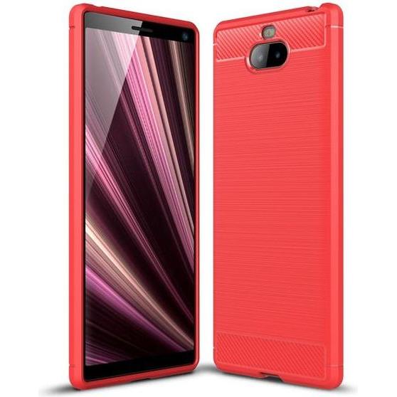 Bild von MU Style Carbon Fiber TPU Softcase Series (Sony Xperia XA3), Smartphone Hülle, Rot