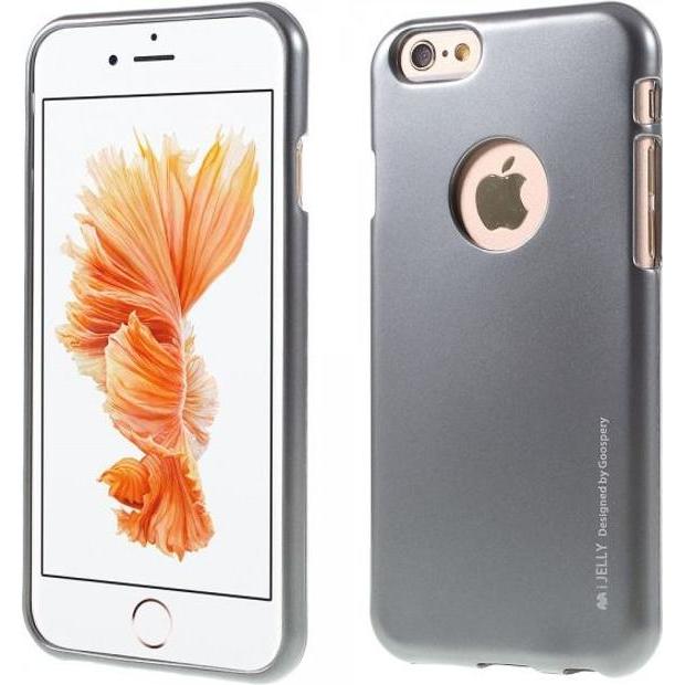 Bild von Goospery i Jelly Metal Series (Apple iPhone 6 Plus, Apple iPhone 6s Plus), Smartphone Hülle, Grau
