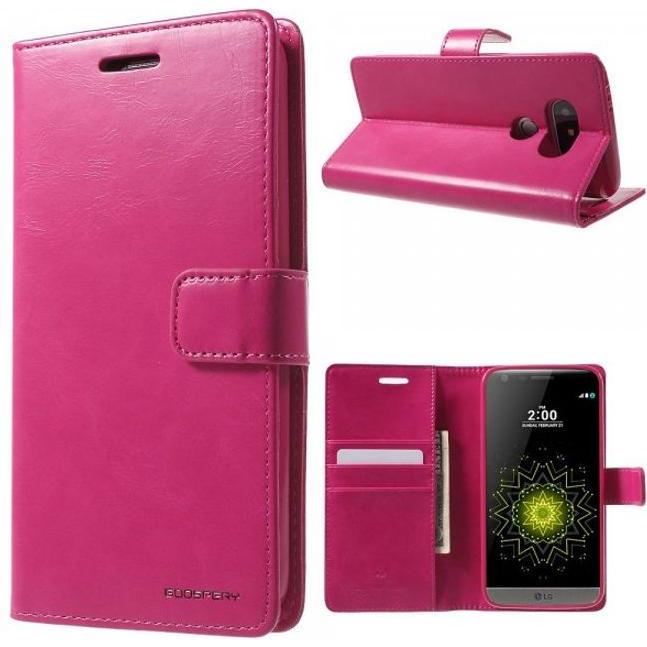 Bild von Goospery Bluemoon Diary Series (LG G5), Smartphone Hülle, Rosa, Pink