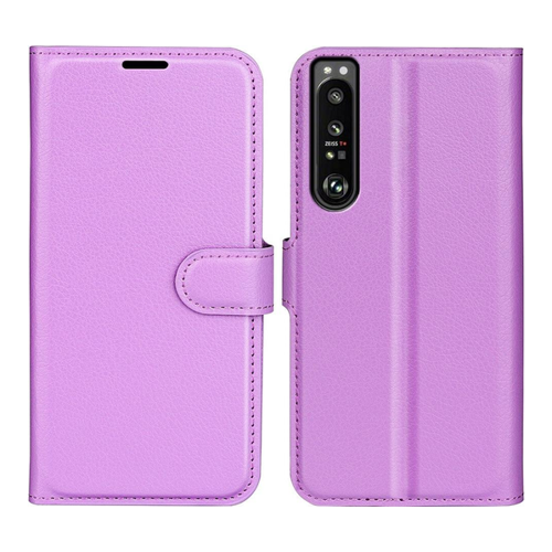 Bild von Elegante Leder Etui Hülle für das Sony Xperia 1 IV in Violett