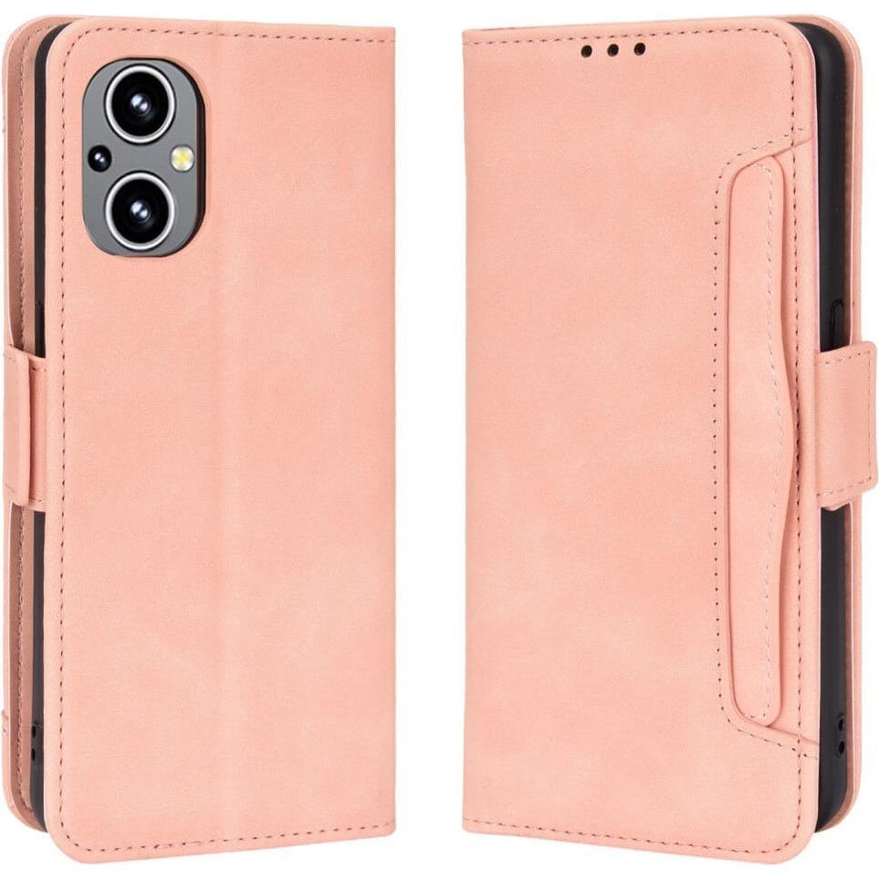 Bild von Cover-Discount OPPO Reno8 Lite - Etui mit vielen Kartenfächer rosa (Oppo Reno8 Lite), Smartphone Hülle, Rosa
